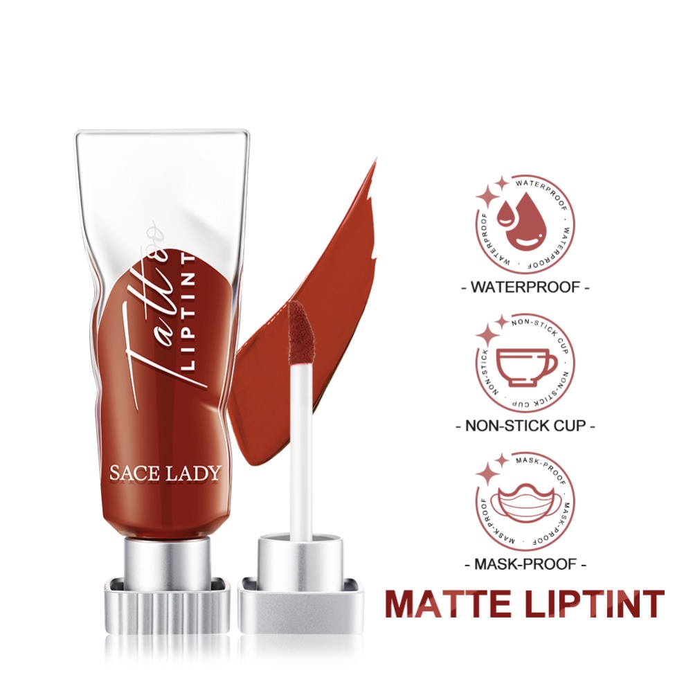 Sace LADY Lip Tint Matte 12 giờ Son môi lỏng lâu trôi Mỹ phẩm không thấm nước