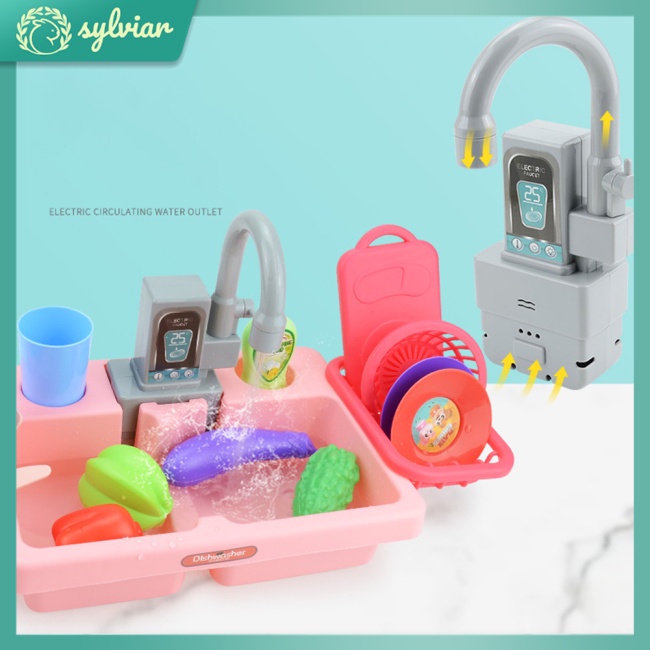 Bộ Đồ Chơi Máy Rửa Chén Và Bồn Rửa Chén Thú Vị Cho Bé