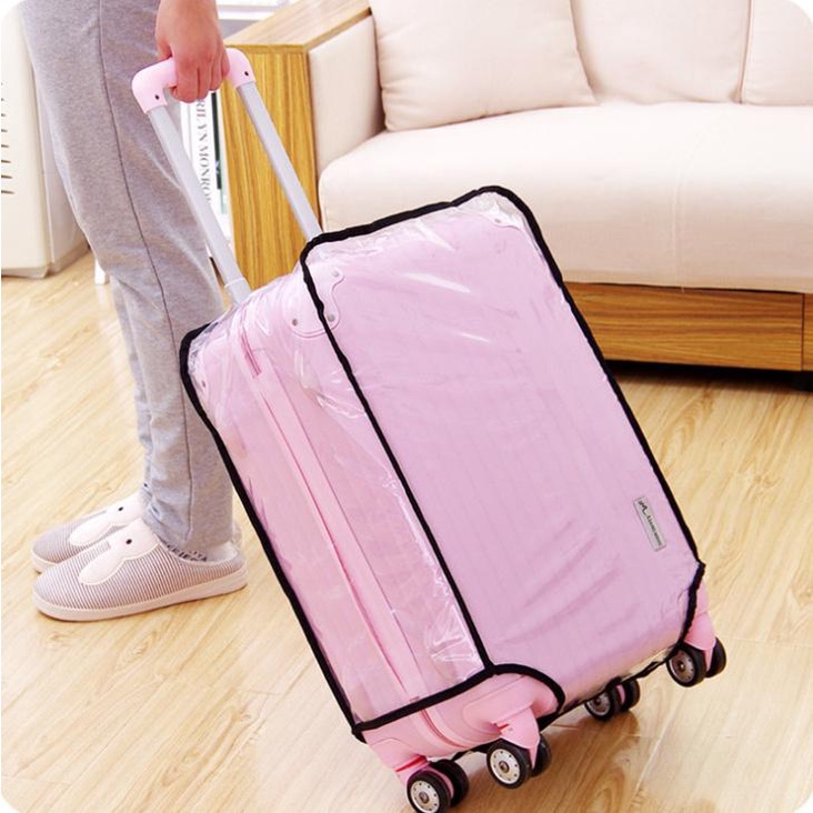 Vỏ bọc bảo về vali kéo túi bọc vali nhựa trong suốt size 20,24,28 inch chống chầy xước