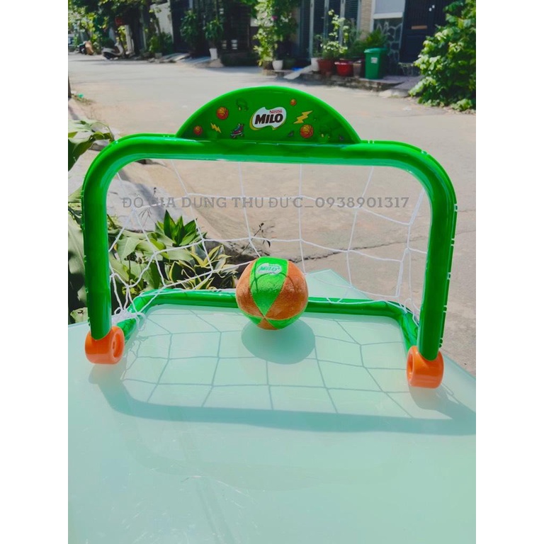 BỘ ĐỒ CHƠI KHUNG THÀNH MÀU XANH KÈM BANH NHỒI BÔNG CHO BÉ (HÀNG kM MILO)