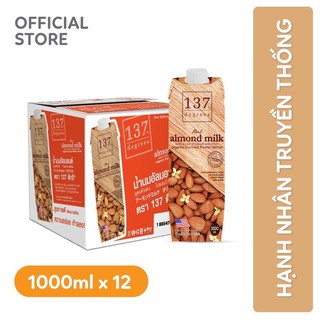 Thùng Sữa Hạt Hạnh Nhân Nguyên Chất 1000ml - Thùng 12H