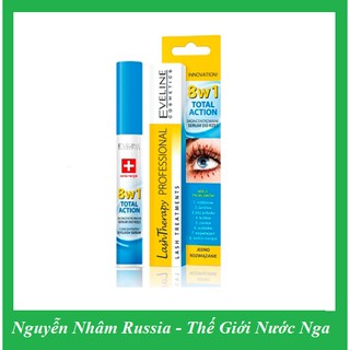 Huyết thanh Dưỡng mi Eveline 8in1 Total Action Lash Therapy professional