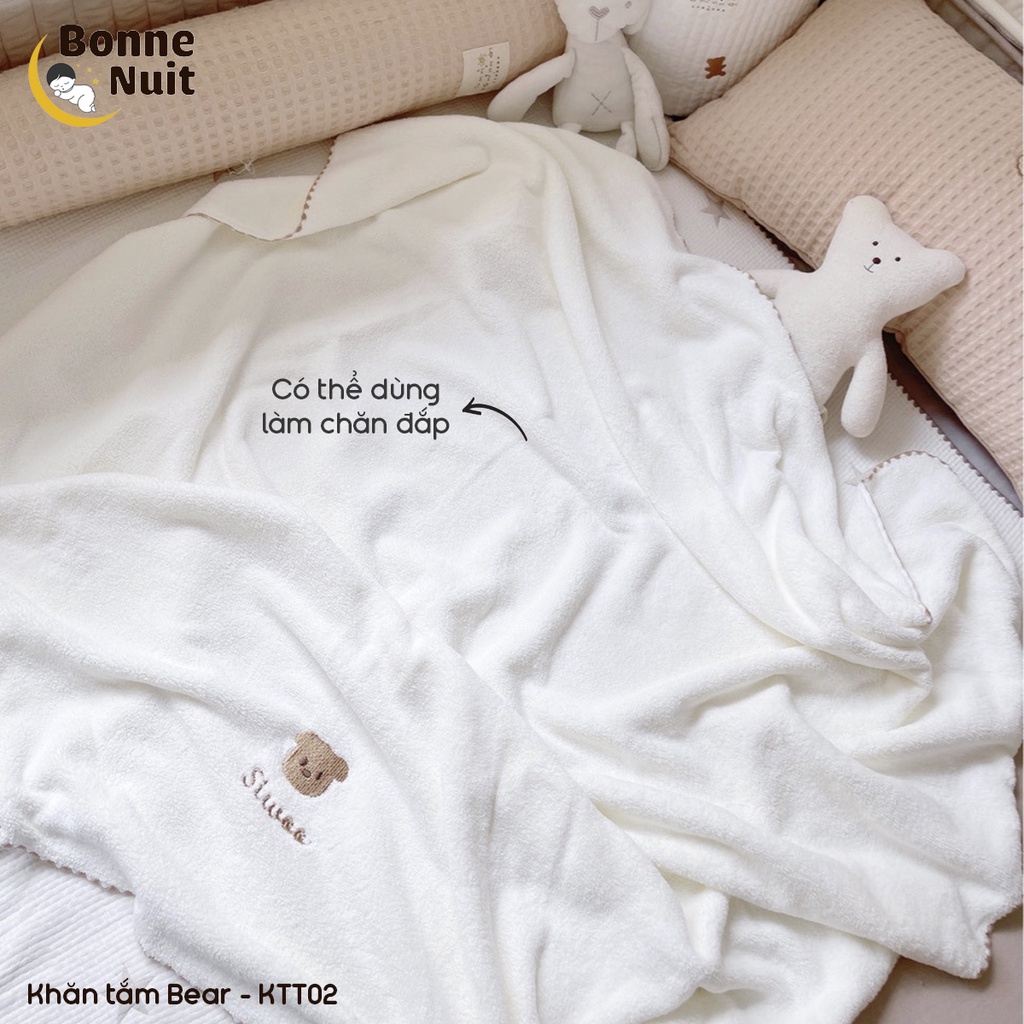 Khăn thêu lông cừu 2in1 cho bé