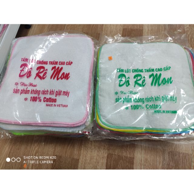 Tấm lót chống thấm 2 lớp hàng loại 1 đẹp giặt máy giặt cho bé 32×32cm