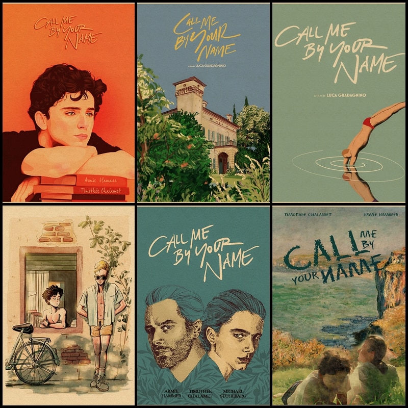 Tấm áp phích phim Call Me by Your Name phong cách cổ điển chất lượng cao
