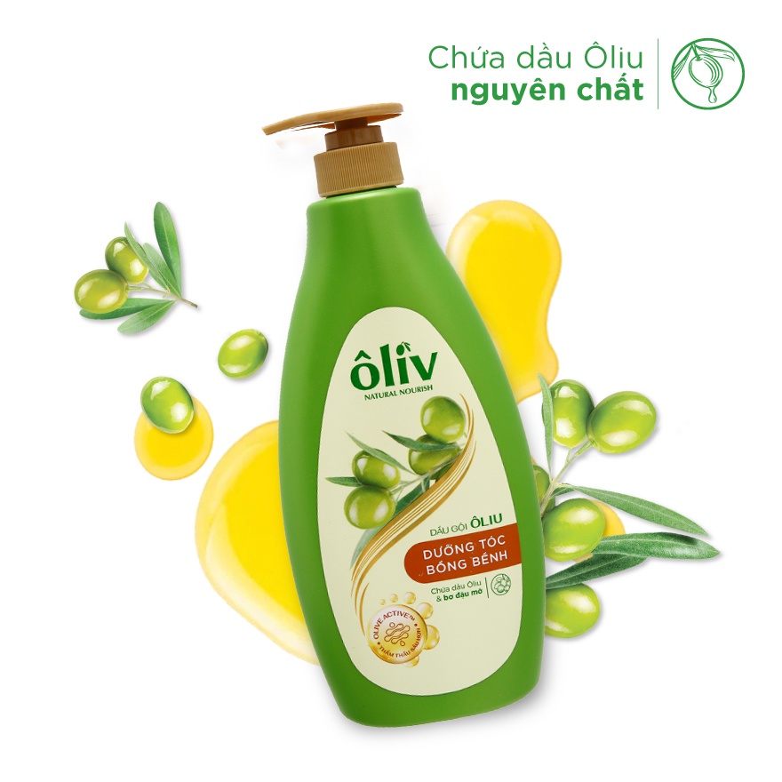 Dầu gội đầu tinh dầu ôliu dưỡng tóc siêu mượt, tóc chắc khoẻ ôliv 650ml - 1 Lít