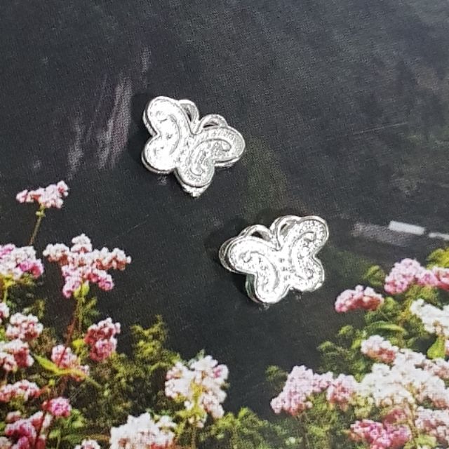 Charm bạc 925 xỏ ngang con bướm