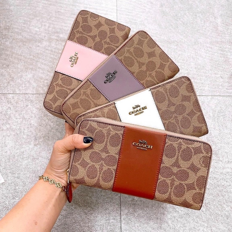 ‼️Rẻ nhất Shopee‼️Ví Coach dài dây kéo