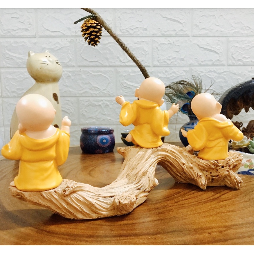 Tượng Phật Di Lặc  trang trí ô tô, nhà cửa mang lại bình yên/ Sét 3 Phật Di Lặc