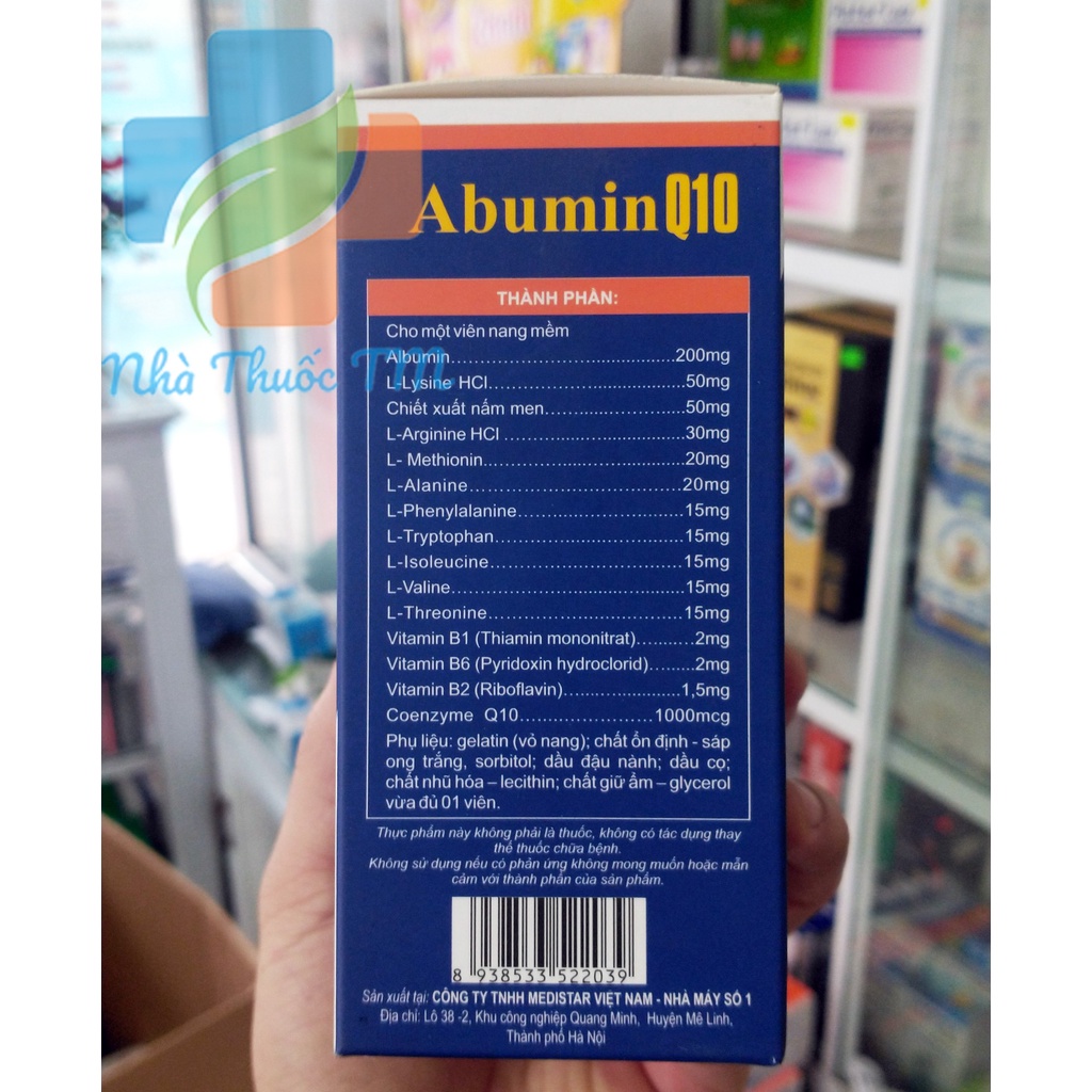Abumin Q10 Bồi Bổ Cơ Thể Bổ Máu Tăng Cường Sức Khoẻ Mới Ốm Dậy - TP100