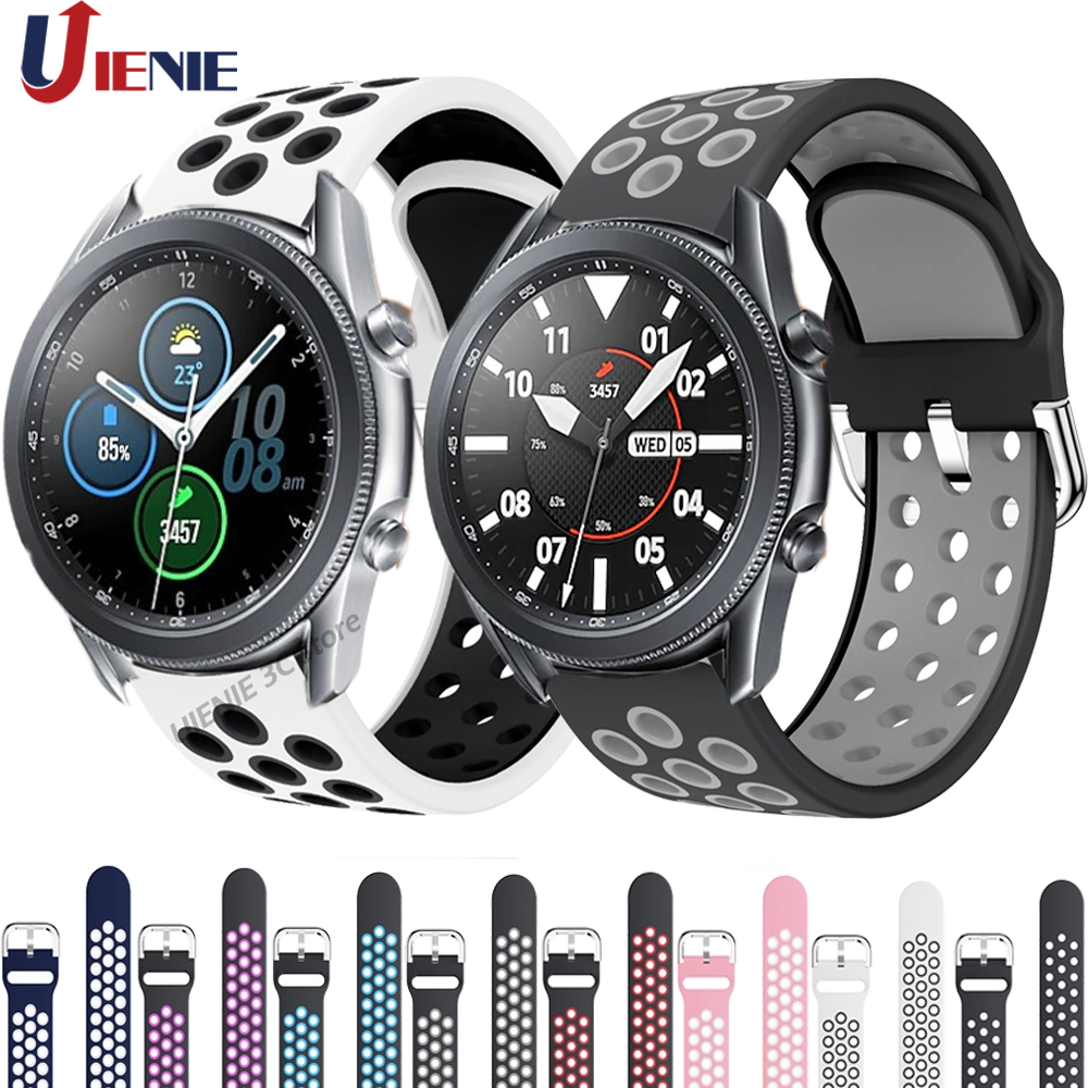 Dây Đeo Silicone Kiểu Dáng Thời Trang Cho Đồng Hồ Thông Minh Samsung Galaxy Watch 3 41mm 45mm