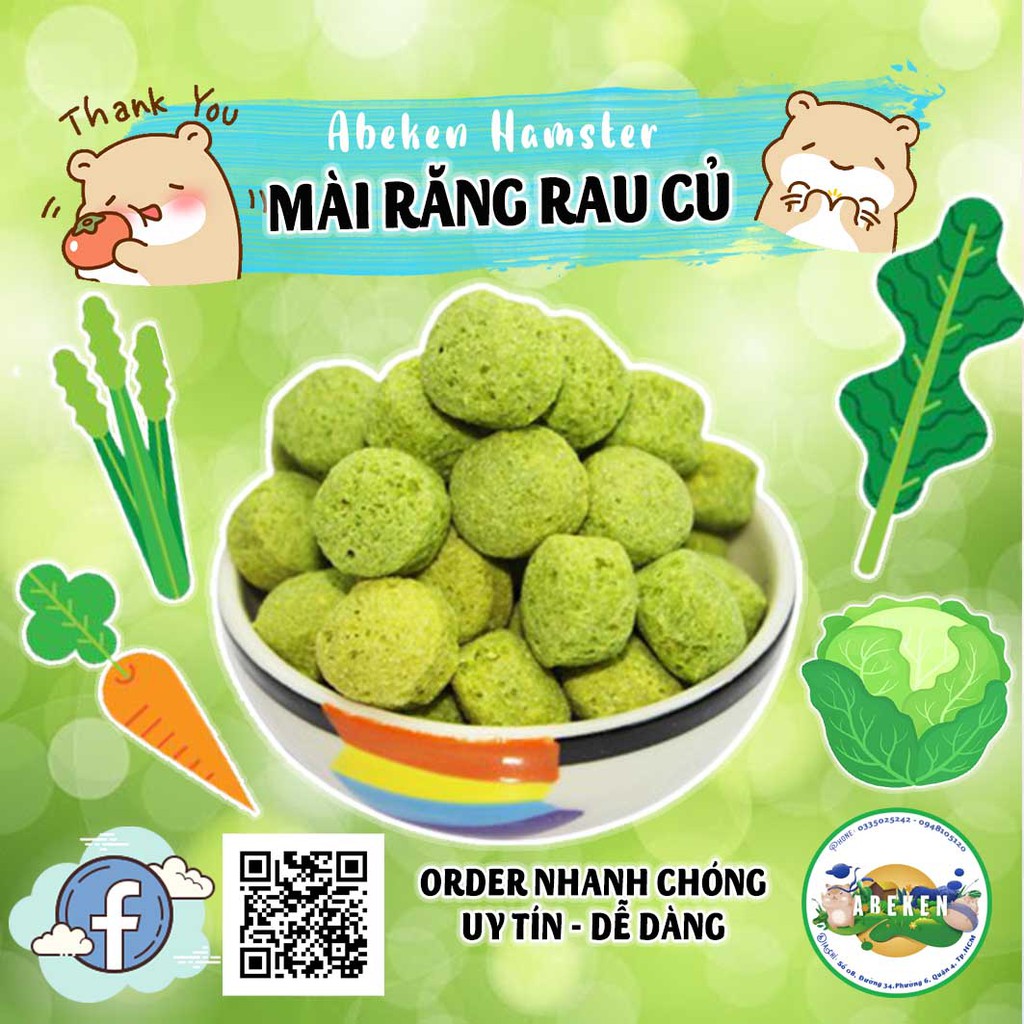 Bánh rau củ dành cho Hamster/ Sóc/ Thỏ
