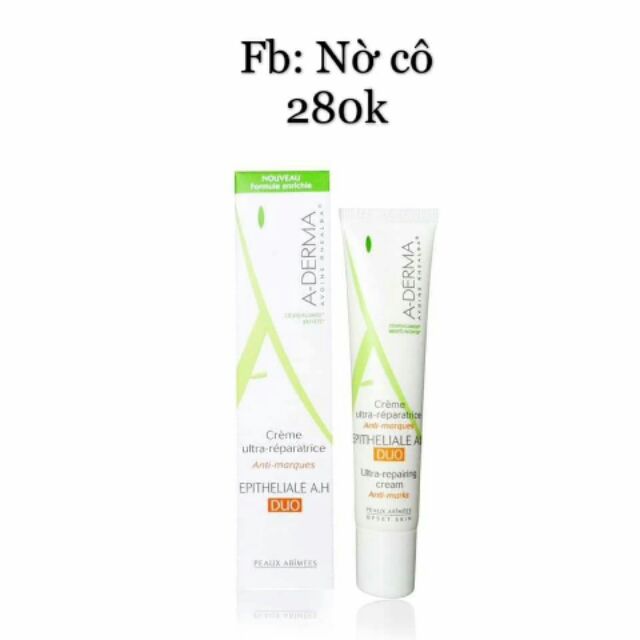 Kem liền sẹo, phục hồi da A-derma epitheliale a.h duo ultra repairing cream 40ml