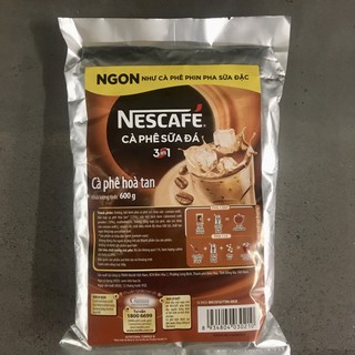 Cafe sữa đá 3 trong 1 Nescafe để pha chế 600g