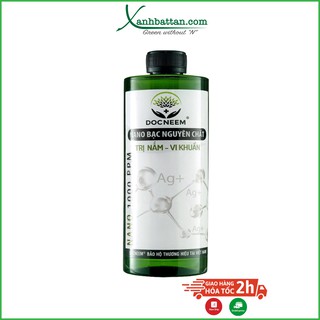 Nano bạc trị nấm bệnh, vi khuẩn cho hoa hồng, phong lan DOCNEEM 500 ml