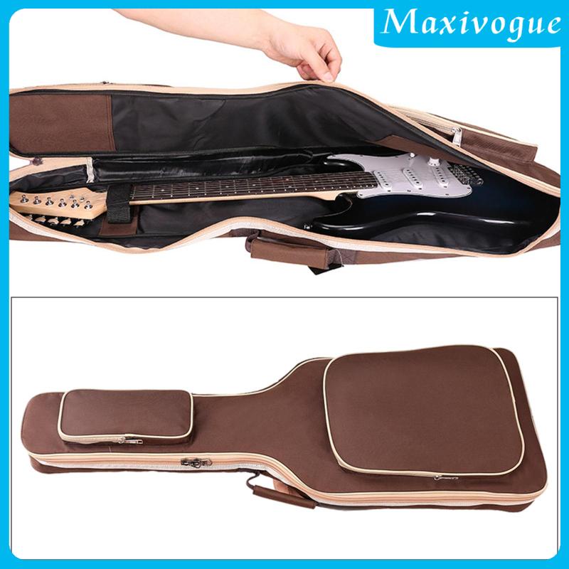 Túi Đựng Đàn Guitar Điện Bằng Vải Oxford Cotton 7mm Kèm Túi Đựng Tiện Dụng Mang Theo Du Lịch