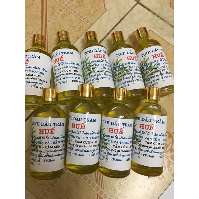 Tinh dầu tràm Huế 100ml nguyên chất cho mẹ và bé