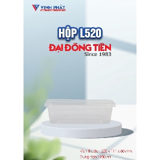 COMBO 10 HÔP NHỰA SIÊU MỎNG ĐỰNG THỰC PHẨM  950ML / 650ML ĐẠI ĐỒNG  TIẾN[L520] [L521]