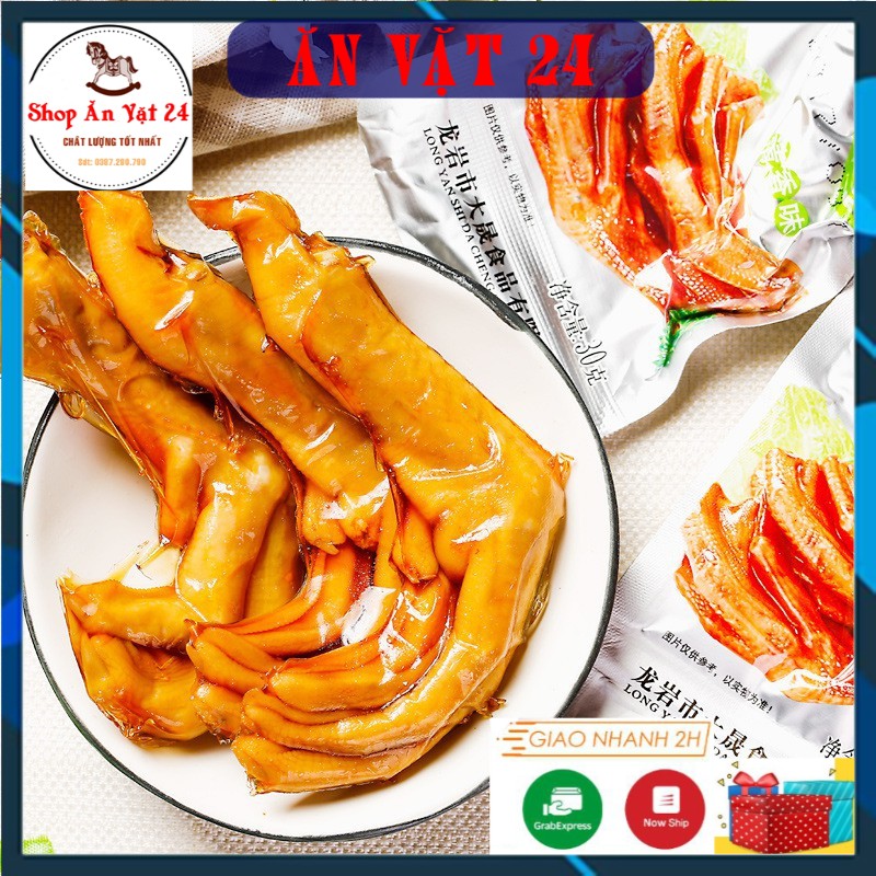 Chân Vịt Cay Dacheng Tứ Xuyên 31.8g Màu Đỏ Xanh ❤️FREESHIP❤️ Đồ ăn vặt cay ngon-Ăn Vặt 24
