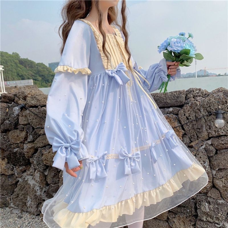 Váy lolita tiểu thư cá ảnh thật