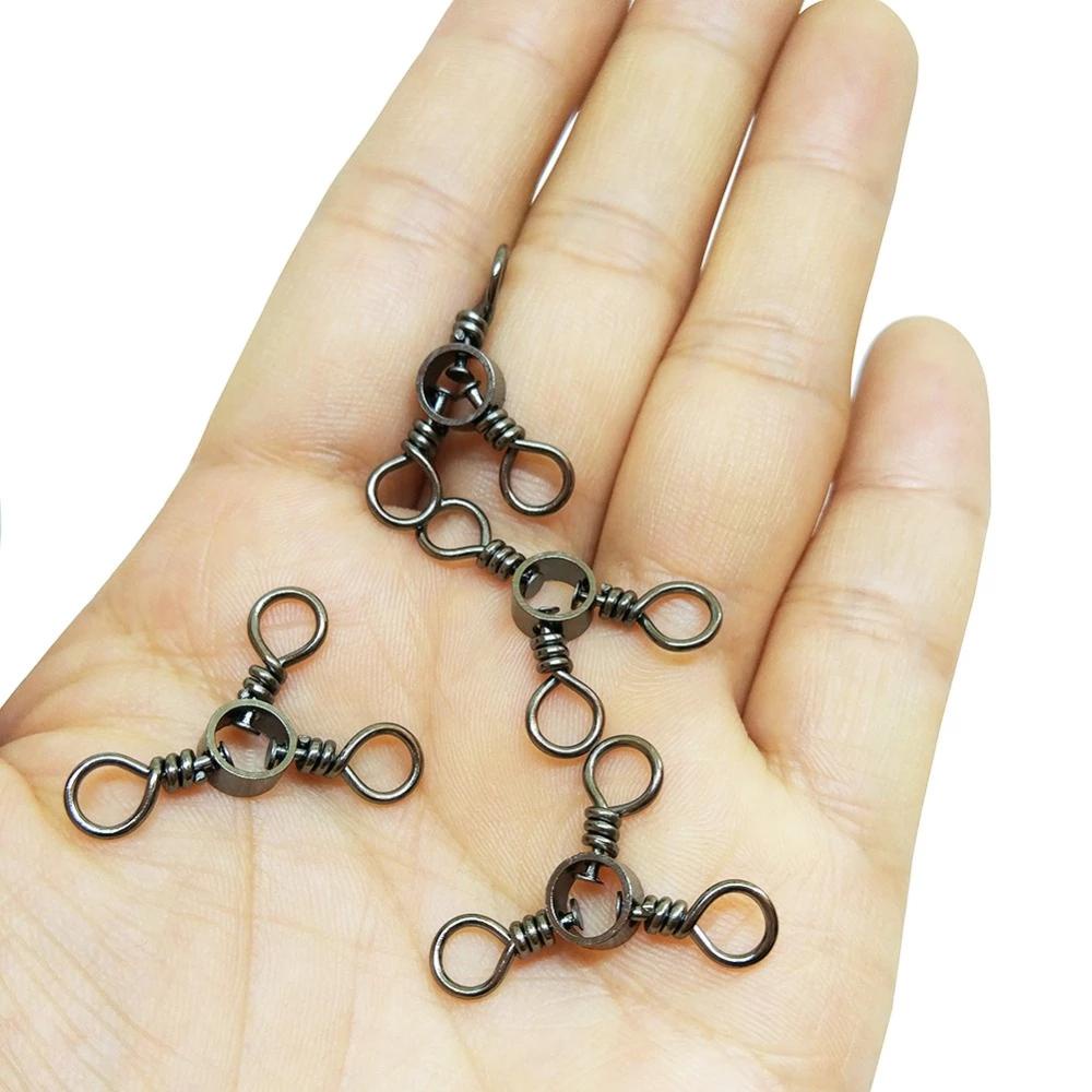 Móc Nối 3 Chiều Màu Đen Cho Cần Câu Cá