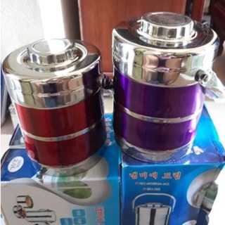 Cặp lồng Inox 3 tầng nhập khẩu 2 LÍT