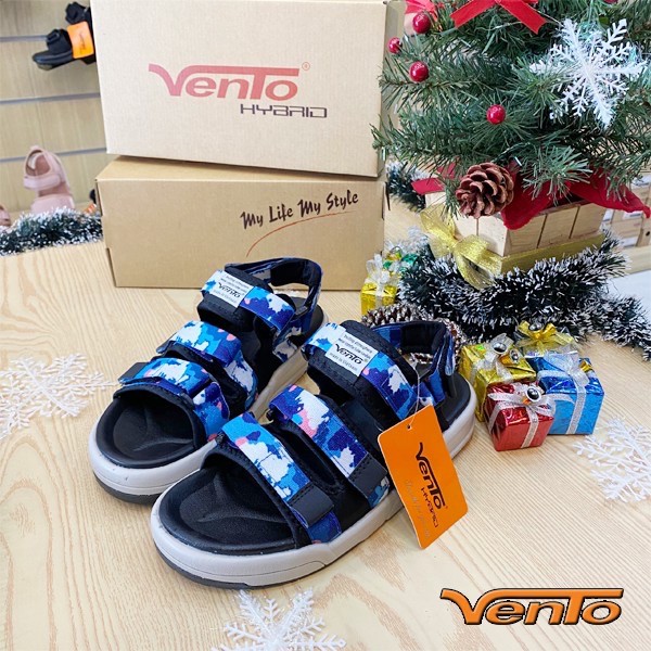 GIÀY SANDAL VENTO CHÍNH HÃNG 1001-XANH DA TRỜI [ẢNH THẬT-Full size 35-44]  [GIÀY SANDAL NAM NỮ]