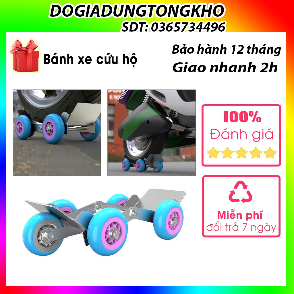  Bánh xe Cứu Hộ Xe Máy Khi Thủng Lốp Hết Xăng Cực Kì Tiện Lợi