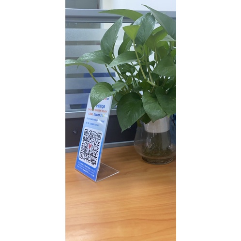 Menu Mica Chữ L Chochen Đài Loan Cao Cấp 8x16cm và A6 10,5x15cm và giá rẻ