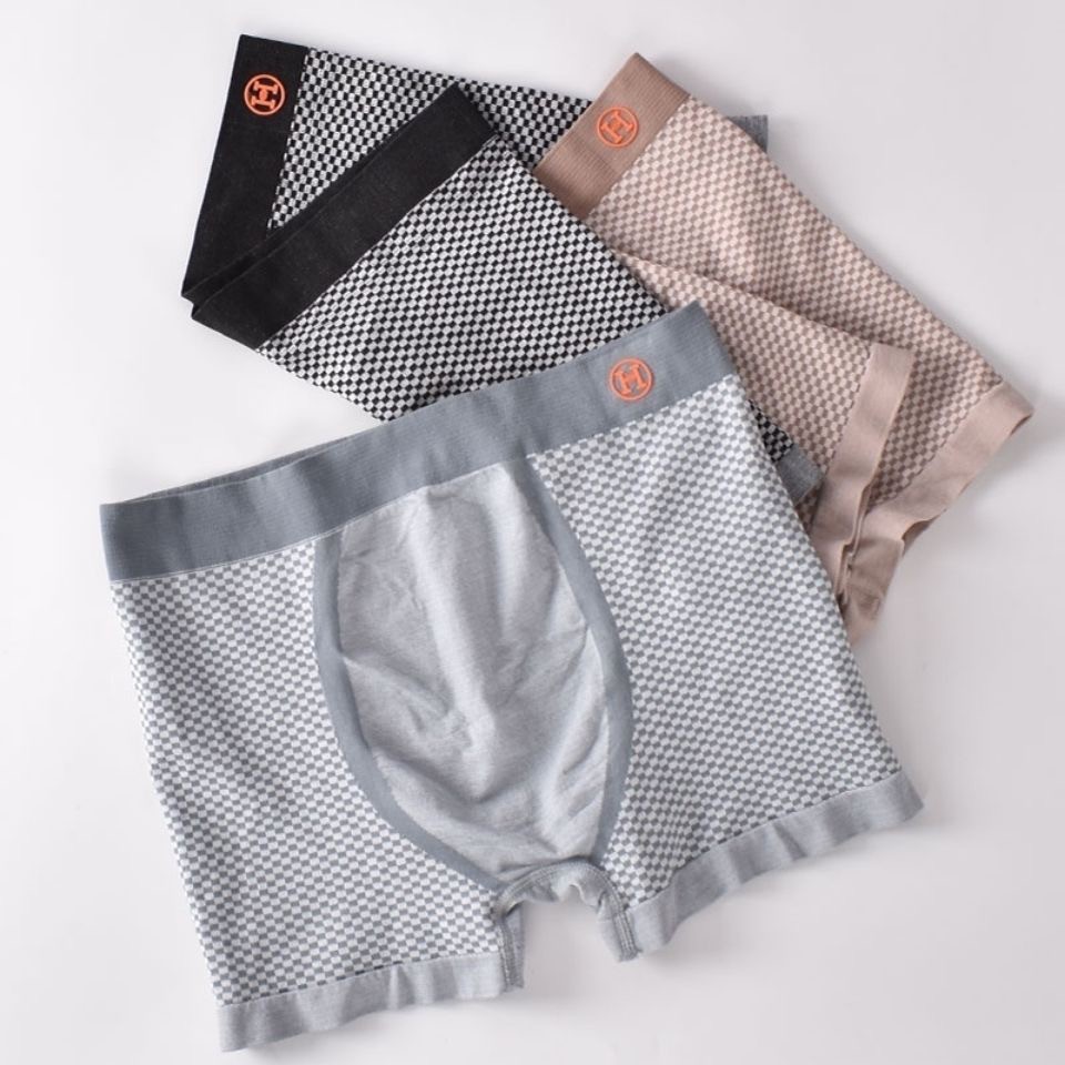 [𝗛𝗼̣̂𝗽 𝟯 𝗖𝗮́𝗶] Quần lót Nam Boxer dáng sịp đùi chất liệu cotton co giãn 4 chiều