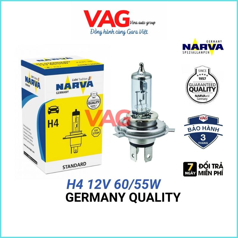 [Chính hãng] Bóng đèn pha H4 NARVA 12V 60/55W chính hãng của Đức