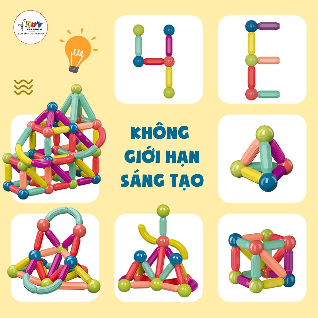 Tặng Pop It - Đồ Chơi Nam Châm An Toàn Phát Triển Trí Tuệ Cho Bé