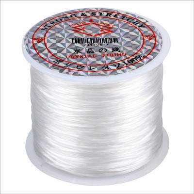 Dây chỉ chun chỉ tơ mảnh co dãn dùng để xâu hạt đá phong thủy