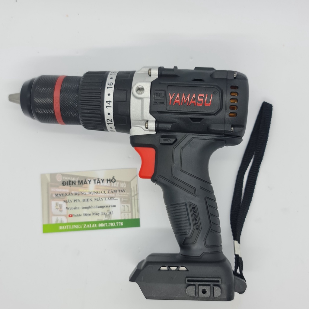 Thân máy/ body khoan 3 chức năng YAMASU 6013. Pin dùng hệ sinh thái Yamasu