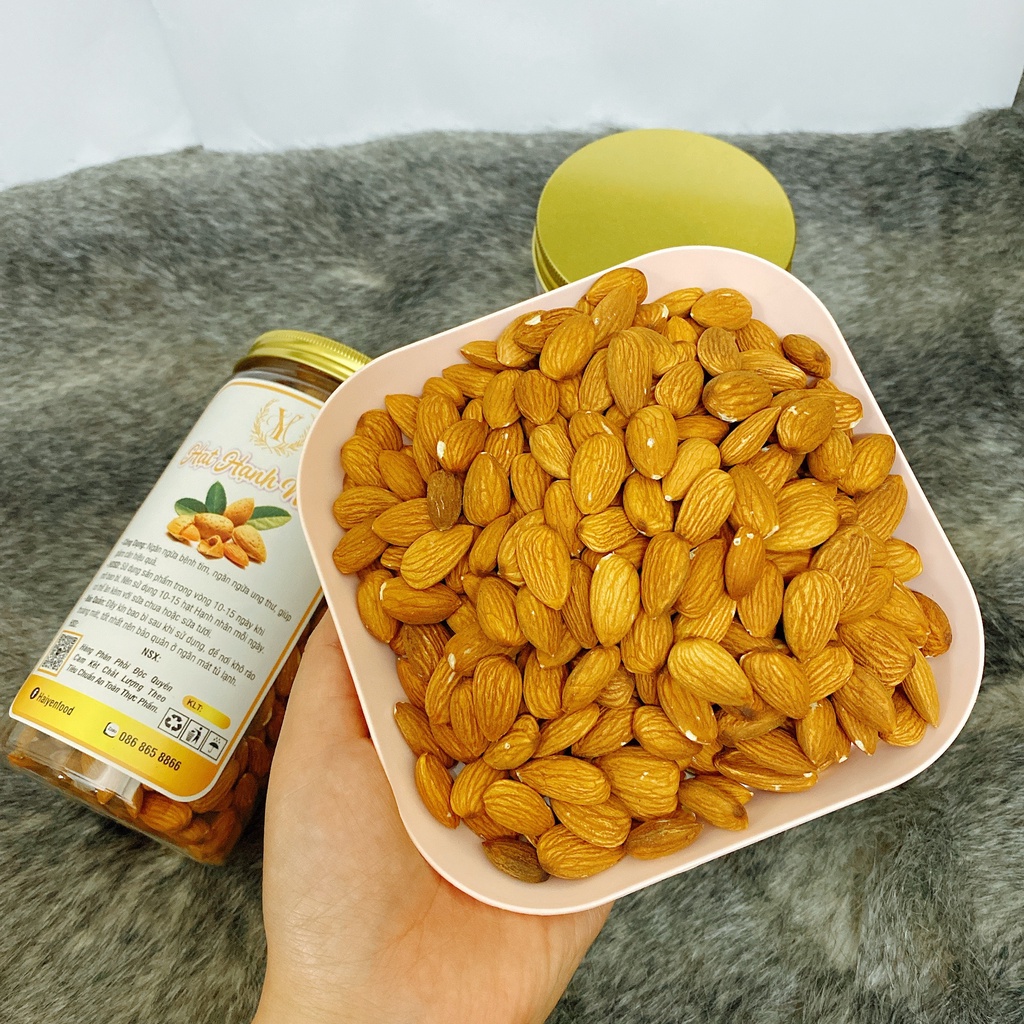 Hạt Hạnh Nhân Tươi Sống Nhập Khẩu 300G/500G Đóng Hộp, Hạt Hạnh Nhân Ngon, Hạt Hạnh Nhân Rẻ Tốt Cho Bà Bầu