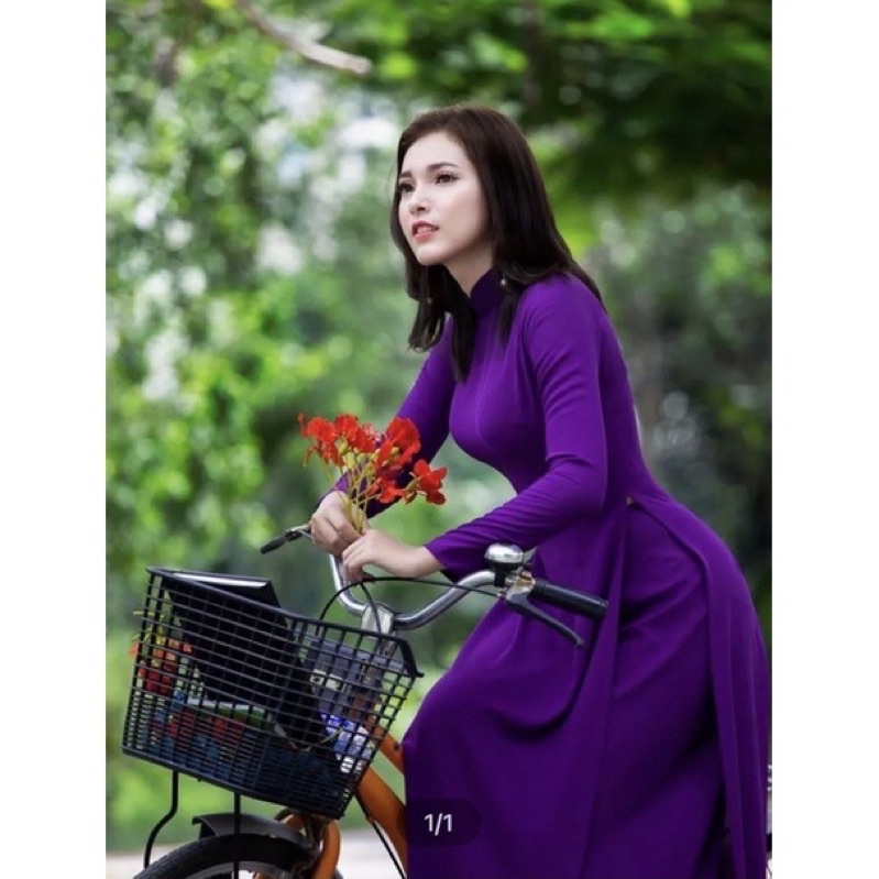 Vải Phi Bóng Tím Huế - Đẹp Ngỡ ngàng - Suôn Mềm - Hoàn Thể Lào Cai