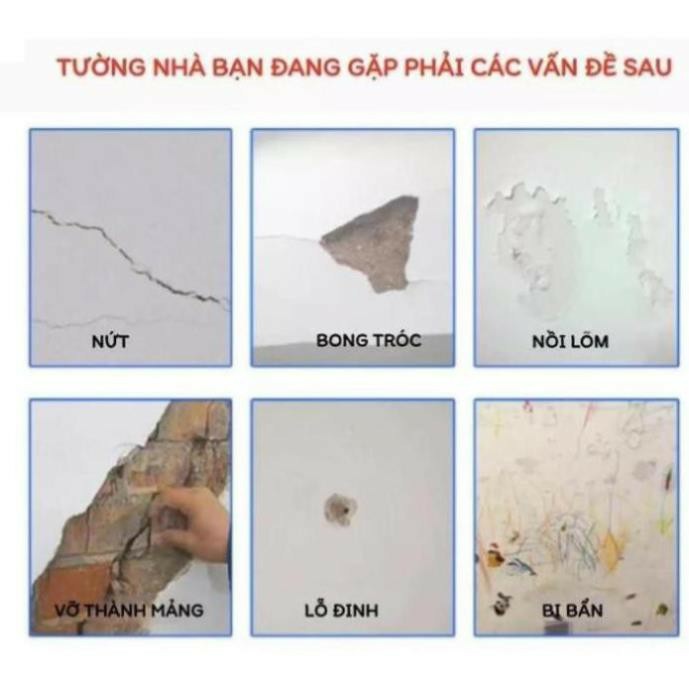 PVN16109 Keo vá trám tường, phục hồi vết nứt, mốc, bẩn, làm mới tường nhà T2