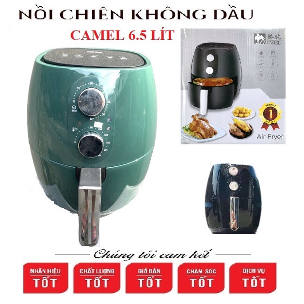 [Mã ELHADEV giảm 4% đơn 300K] NỒI CHIÊN KHÔNG DẦU CAMEL 6.5 LÍT THIẾT KẾ THÔNG MINH CÔNG SUẤT 1350W