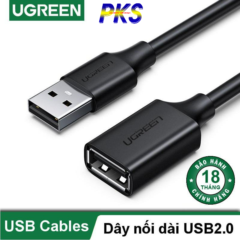 Cáp USB 2.0 nối dài 1.5m Ugreen 10315 - Hàng chính hãng