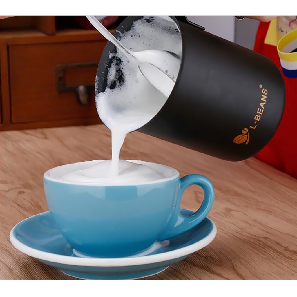 600ml Stainless Steel Mesh Coffee Milk Frother Foamer Milk Pump Creamer