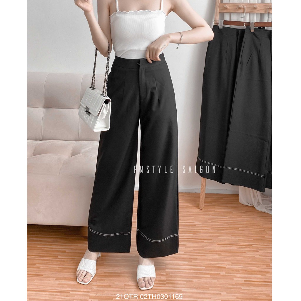 Quần tây ống suông trơn 09101 thời trang nữ VM STYLE 22QTR03TH2202