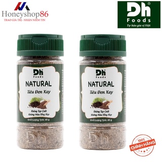 Com bo2 hũ natural tiêu đen xay 45gr dhgvt28 dh foods honeyshop86