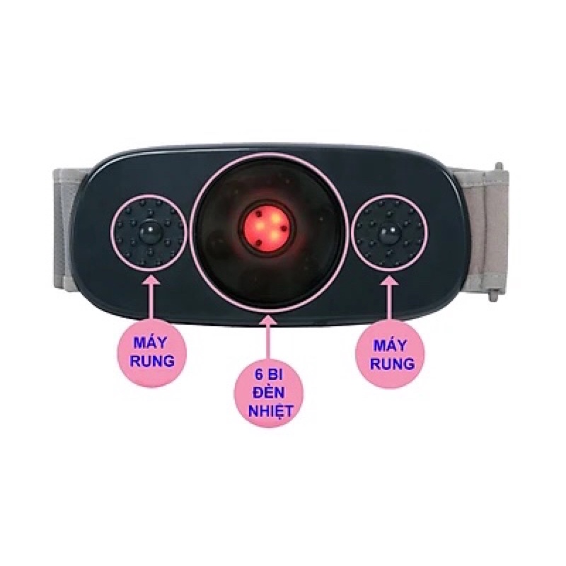 Máy massage giảm béo bụng Hàn quốc Ayosun, rung nhào matxa hiệu quả