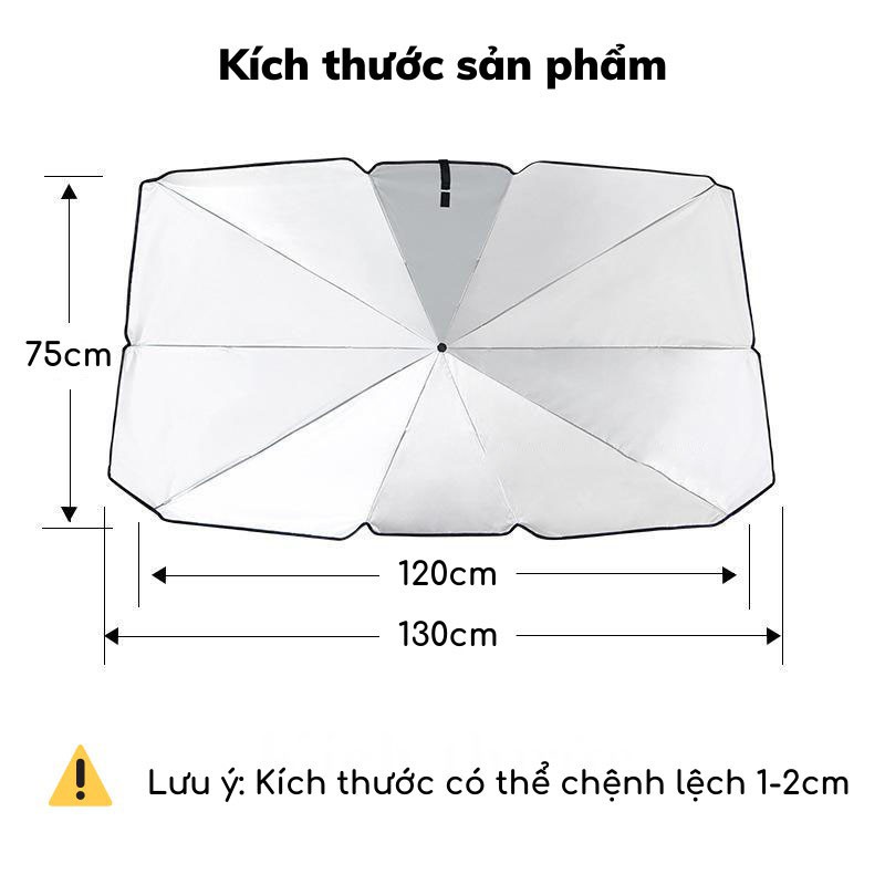 Ô dù che nắng kính lái ô tô chống nóng và bảo vệ taplo xe bảo vệ xế yêu khỏi cái nóng oi bức mùa hè