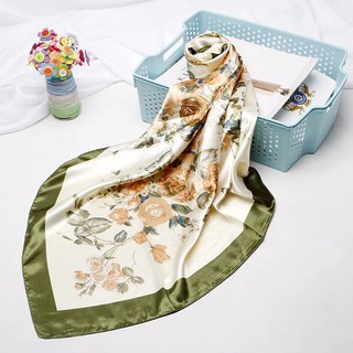 Khăn choàng lụa vuông hot trend size 90x90cm