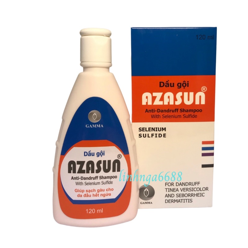 Dầu gội đầu loại sạch gàu Azasun 1% 120ml