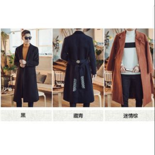 Áo măng tô dáng dài hàn quốc