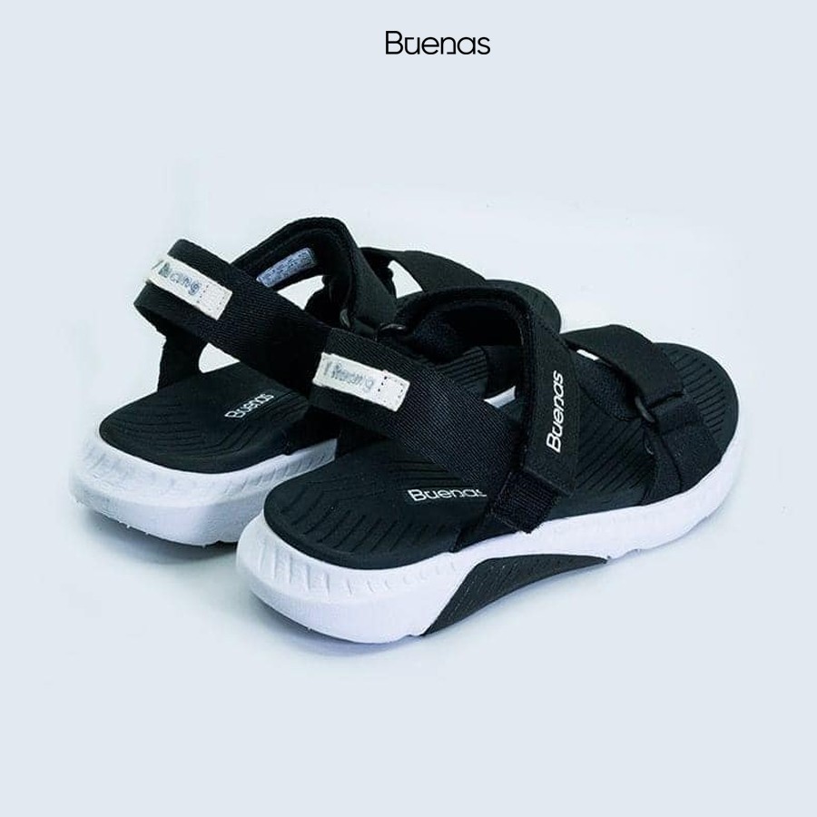 GIÀY SANDAL ĐI HỌC - BUENAS CHÍNH HÃNG F7 ĐEN TRẮNG SIZE 39, 40, 41, 42, 43 [GIÀY SANDAL NAM NỮ]
