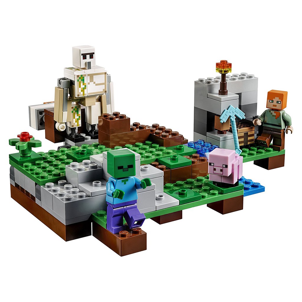 Lego Minecraft Hộ Vệ Sắt Khổng Lồ [220 Mảnh Ghép]