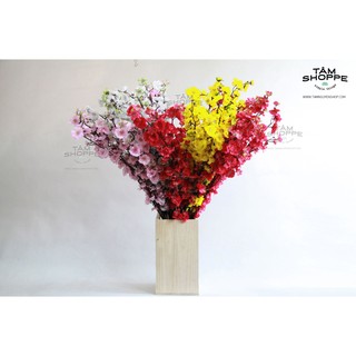 Combo 5 cành hoa mai hoa đào trang trí Tết TAN